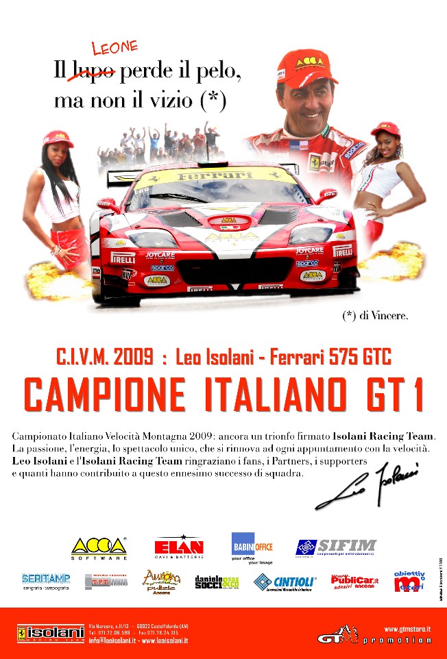Isolani Racing Team - Tabloid 12/10/2009