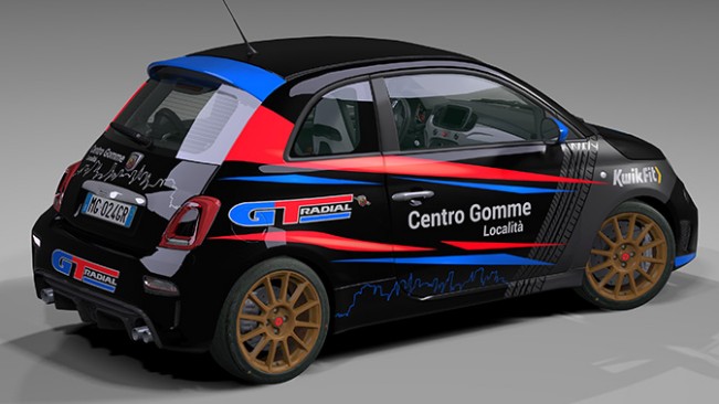 Abarth 595 - Auto di cortesia per i clienti dei dealers italiani GT Radial Abarth 595 - Auto di cortesia per i clienti dei dealers italiani GT Radial
