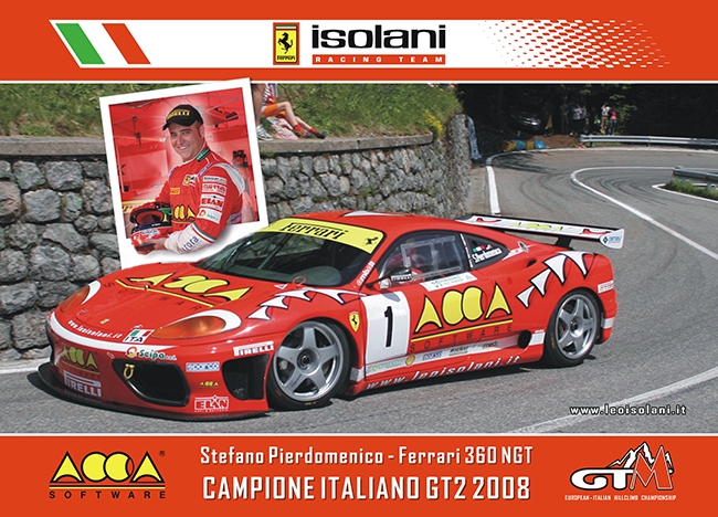 Stefano Pierdomenico - Campione Italiano CIVM GT2 2008 Stefano Pierdomenico - Campione Italiano CIVM GT2 2008