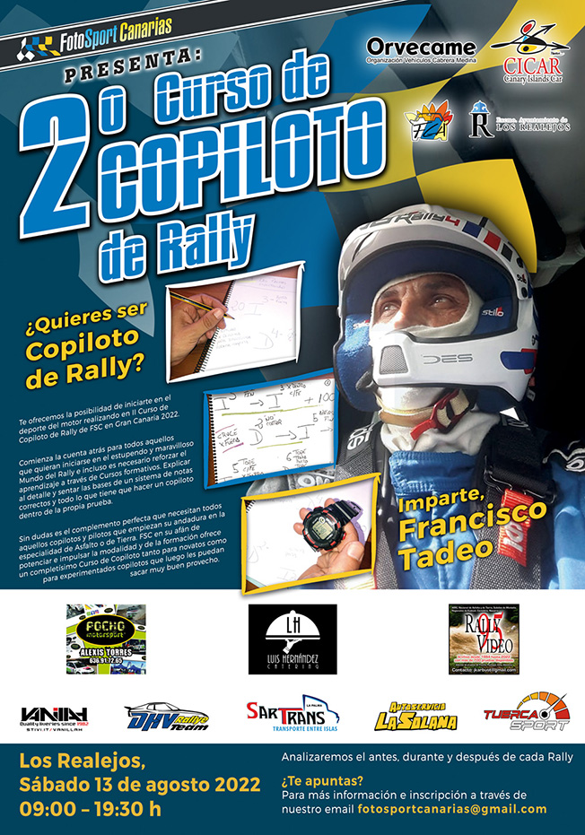 Foto Sport Canarias - 2° Curso de Copiloto de Rally Tenerife Foto Sport Canarias - 2° Curso de Copiloto de Rally Tenerife