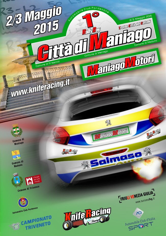 1° Rallyday Città di Maniago - Poster ufficiale
