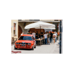"Sulle Strade del Piancavallo" 2022, Prosciuttifico Bagatto, San Daniele del Friuli (UD) - Italia - 19 Giugno 2022 - La #001 di Miki Biasion accoglie gli amici del Lancia Delta Integrale Club di Torino nel loro tour friulano