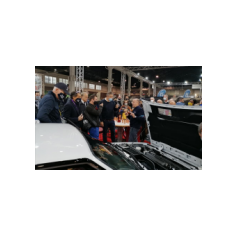 Auto & Moto d'Epoca 2021, Padova - Italia - 21/24 Ottobre 2021 - Premiére mondiale della vettura, Miki illustra le caratteristiche delle sue Delta