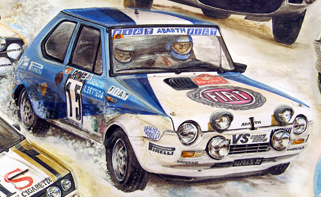 Attilio Bettega / Mario Mannucci - Rallye Automobile de Monte-Carlo 1980 Attilio Bettega / Mario Mannucci - Rallye Automobile de Monte-Carlo 1980