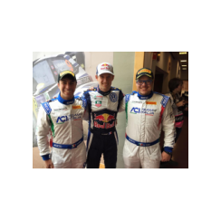Fabio Andolfi, Sébastien Ogier e Giuseppe Testa - Vodafone Rally de Portugal 2015