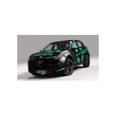 Alfa Romeo Junior Ibrida - Auto di cortesia per i clienti dei dealers italiani PRINX (2025) - Proposta #1