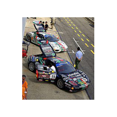 Piergiuseppe Perazzini e Ivan Benaduce - Ferrari Challenge Italia - Trofeo Pirelli 2002 - Imola